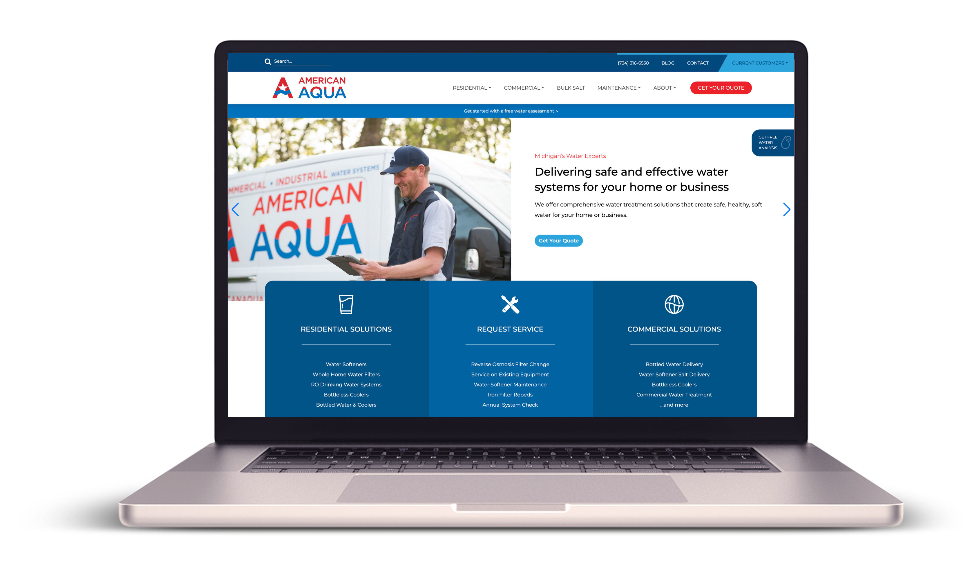 American Aqua Website